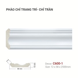 Phào Chỉ Trang Trí C600-1 Phào Chỉ Trang Trí C600-1