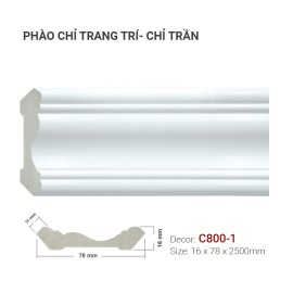 Phào Chỉ Trang Trí C800-1 Phào Chỉ Trang Trí C800-1