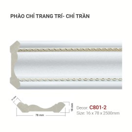 Phào Chỉ Trang Trí C801-2 Phào Chỉ Trang Trí C801-2