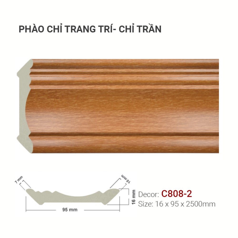 Phào Chỉ Trang Trí C808-2