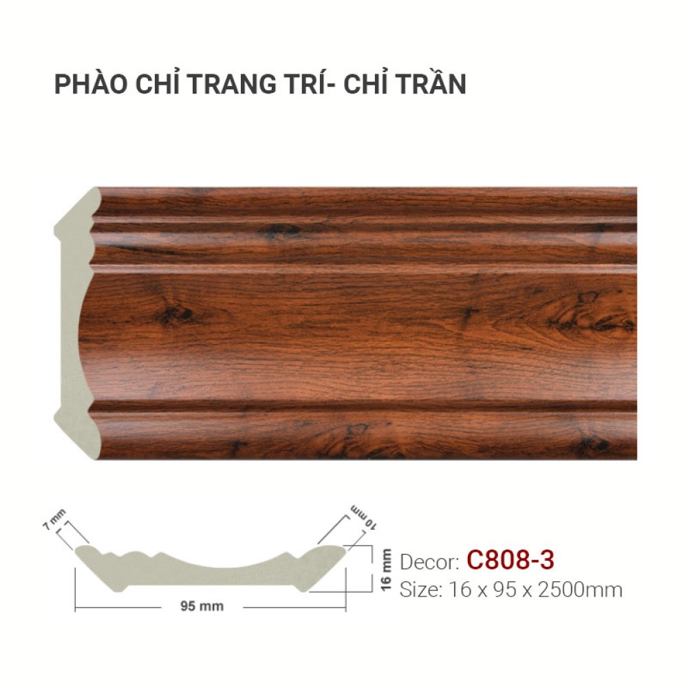 Phào Chỉ Trang Trí C808-3