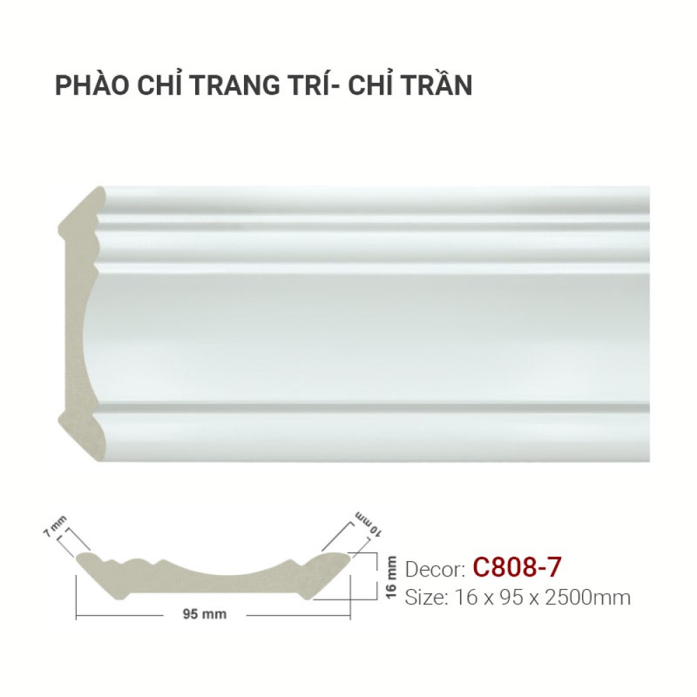 Phào Chỉ Trang Trí C808-7