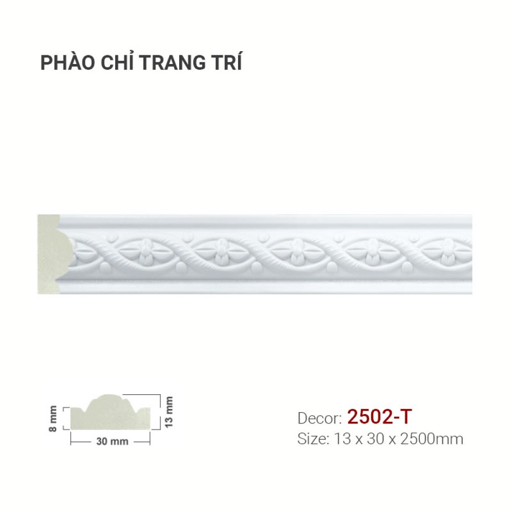 Phào Chỉ Trang Trí 2502-T