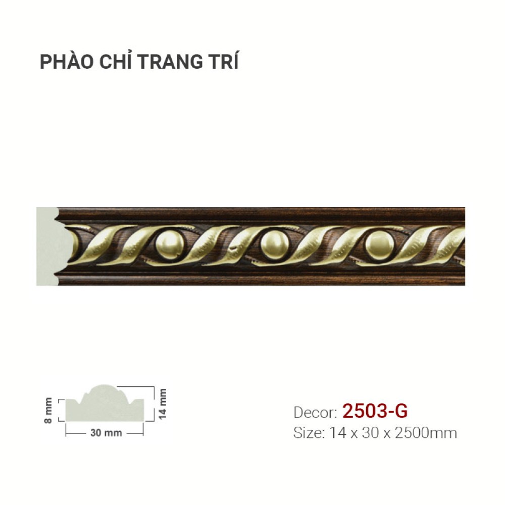 Phào Chỉ Trang Trí 2503-G