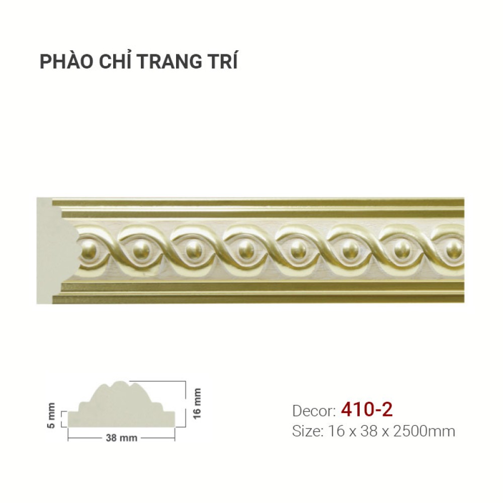 Phào Chỉ Trang Trí 410-2