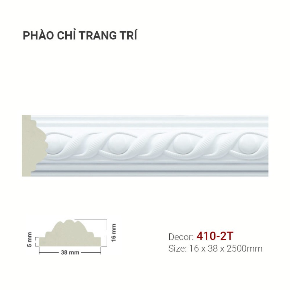 Phào Chỉ Trang Trí 410-2T