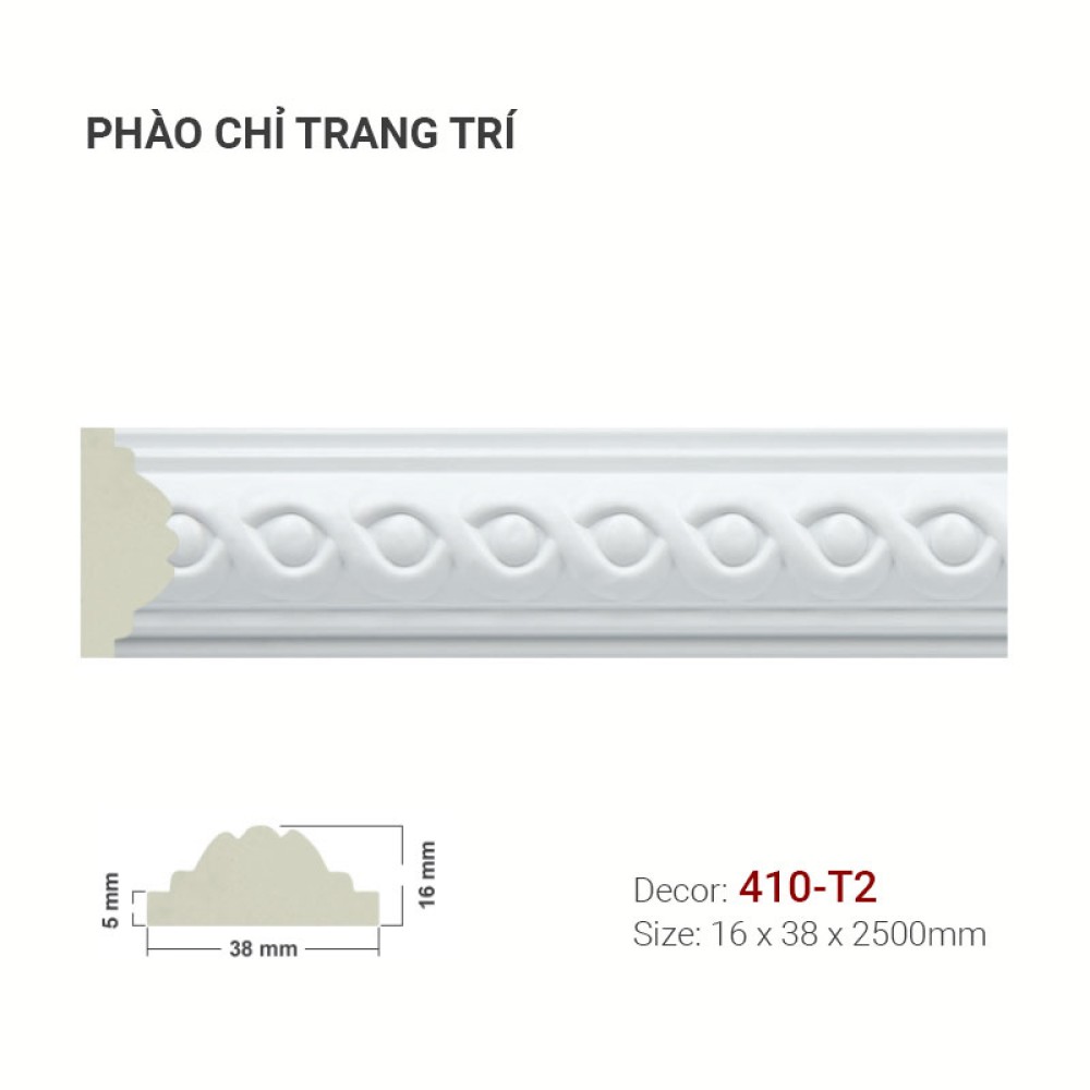 Phào Chỉ Trang Trí 410-T2