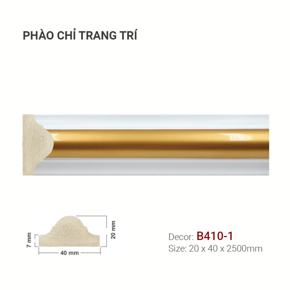 Phào Chỉ Trang Trí B410-1