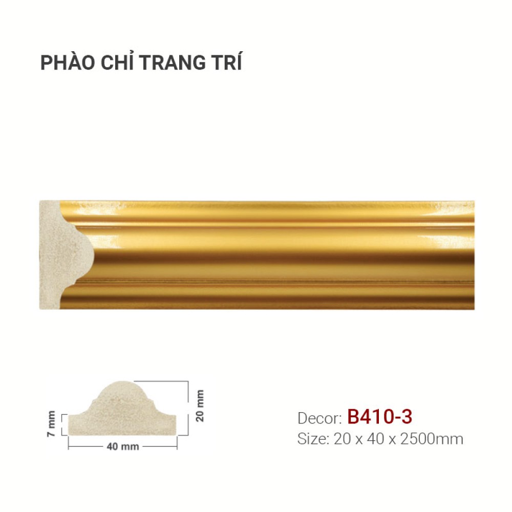 Phào Chỉ Trang Trí B410-3