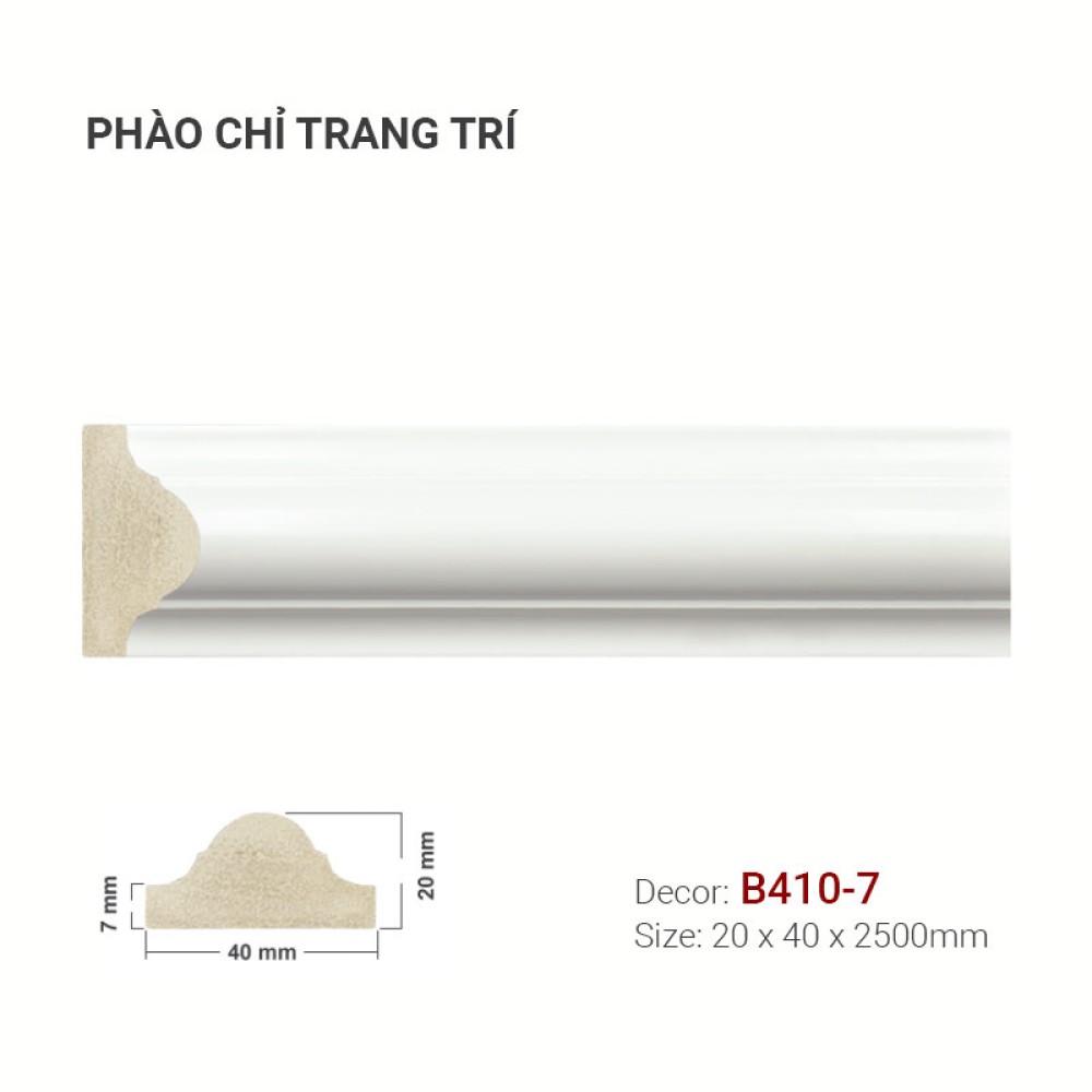 Phào Chỉ Trang Trí B410-7