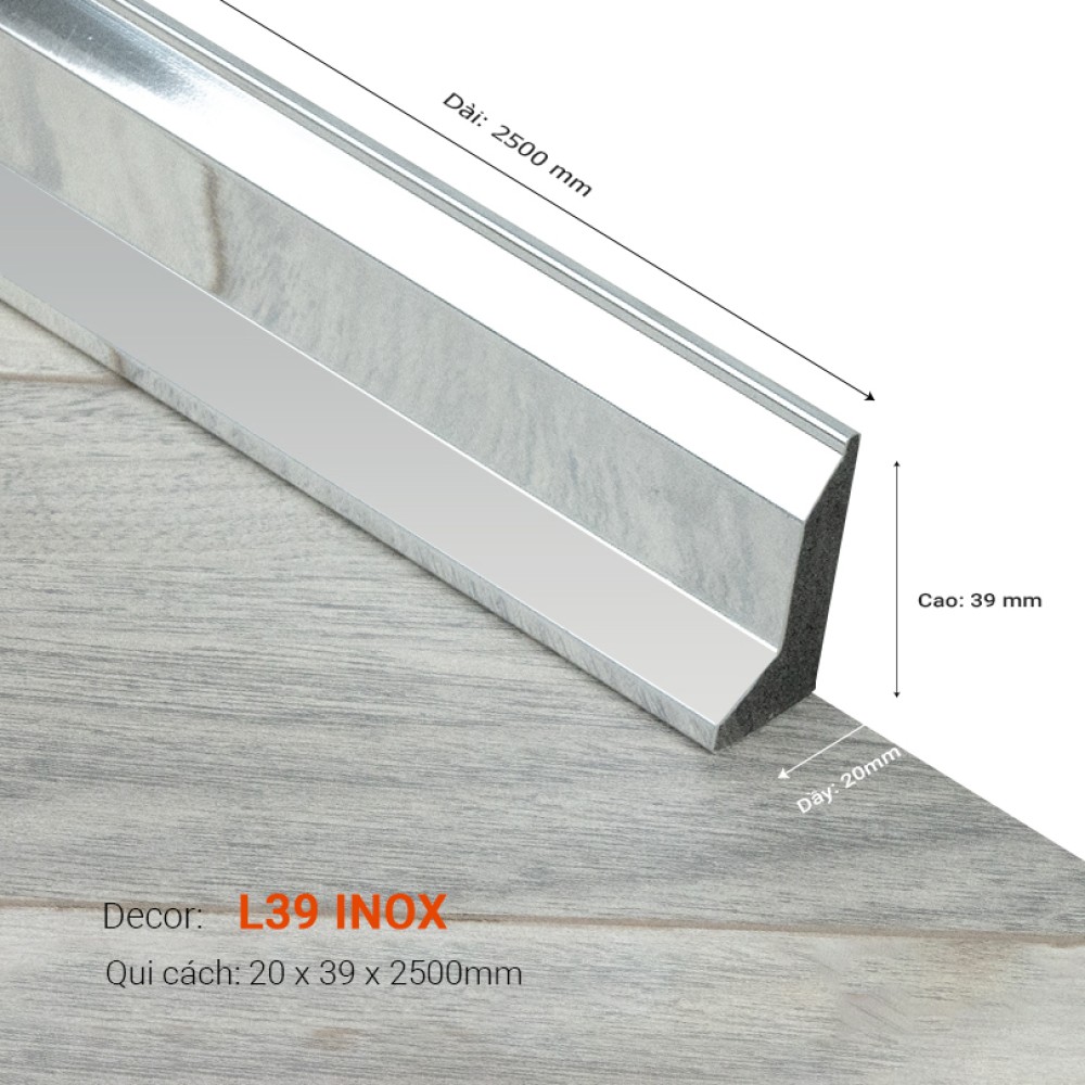 Len Tường Nhựa L39 INOX