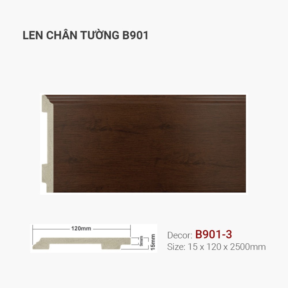 Len Tường Nhựa B901-3