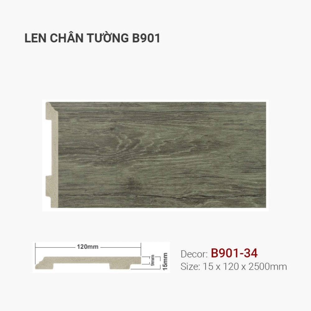 Len Tường Nhựa B901-34