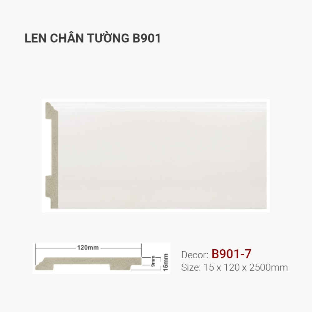 Len Tường Nhựa B901-7