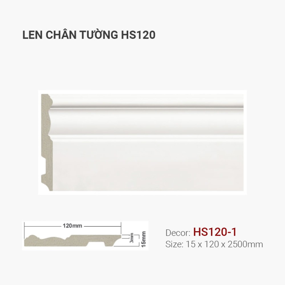 Len Tường Nhựa HS120-1