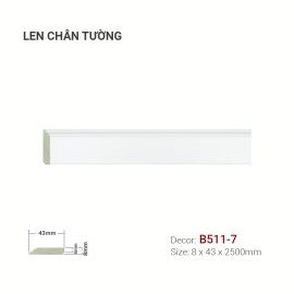 Len Tường Nhựa B511-7