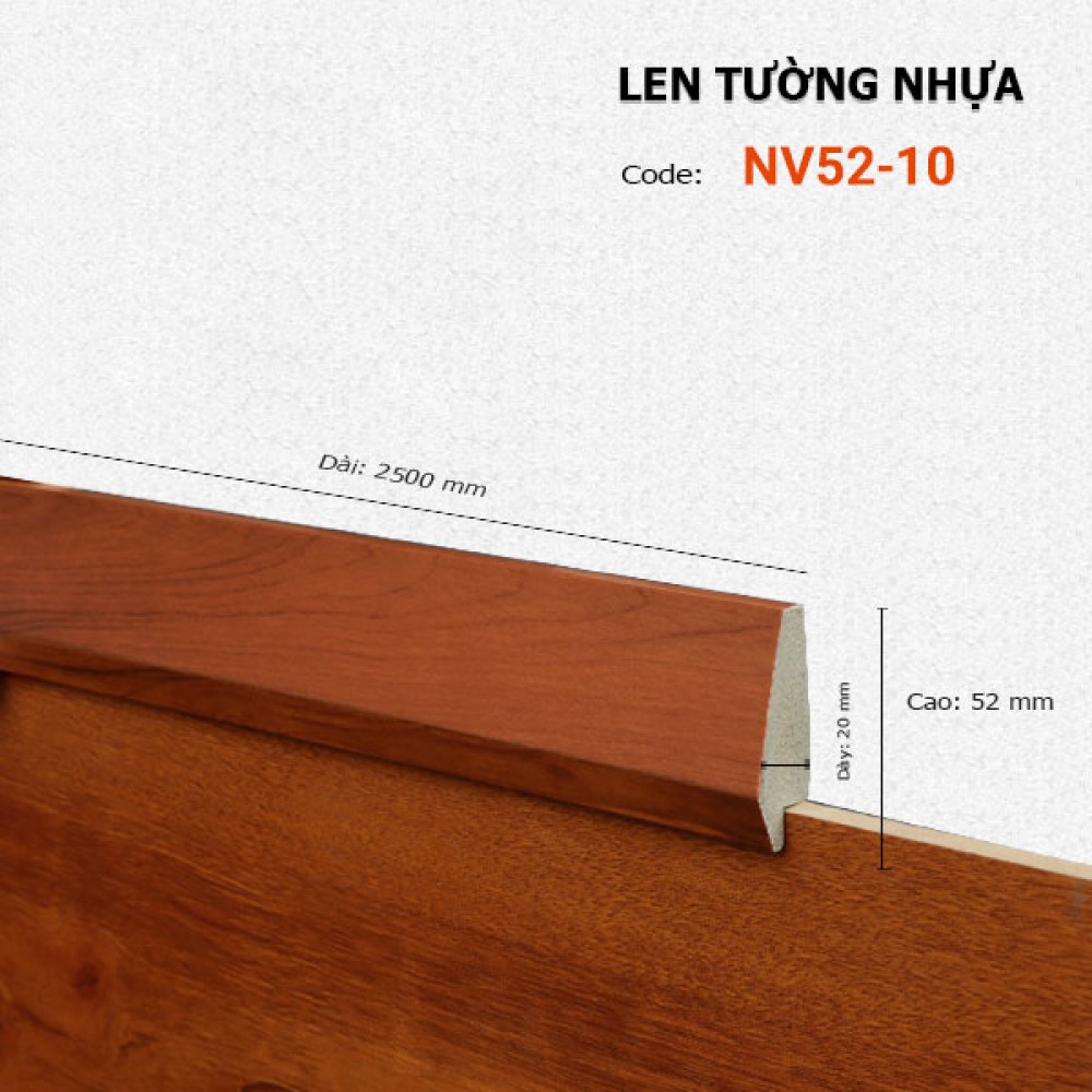 Len Tường Nhựa NV52-10