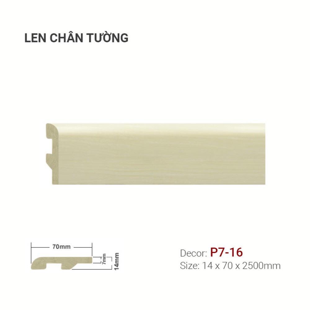 Len Tường Nhựa P7-16