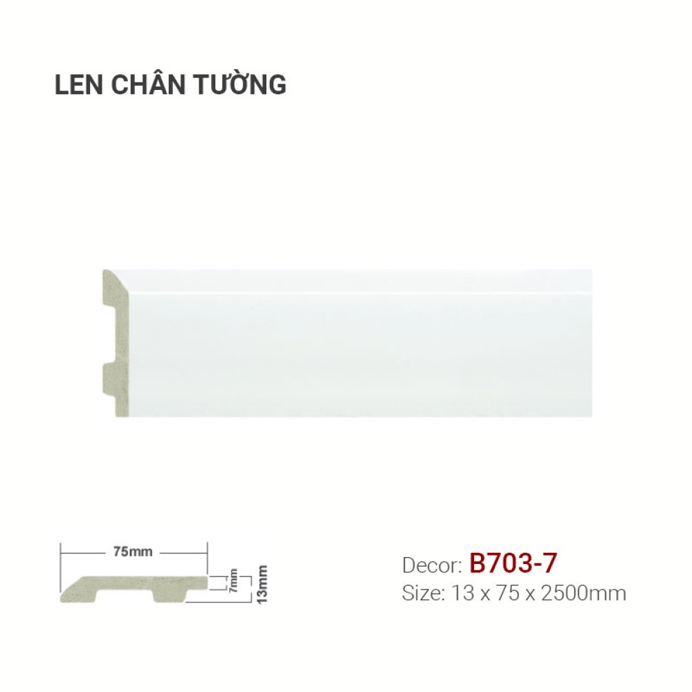 Len Tường Nhựa B703-7