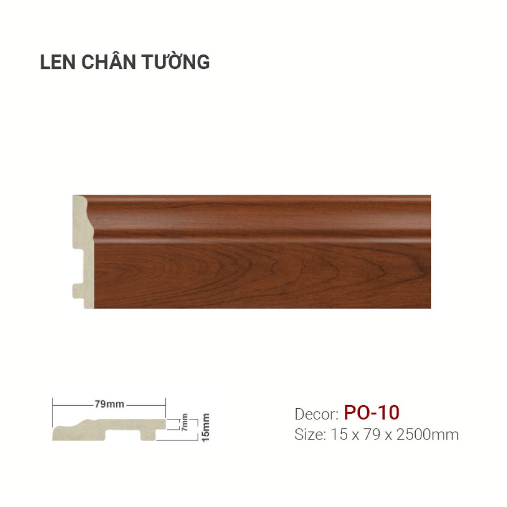 Len Tường Nhựa PO-10