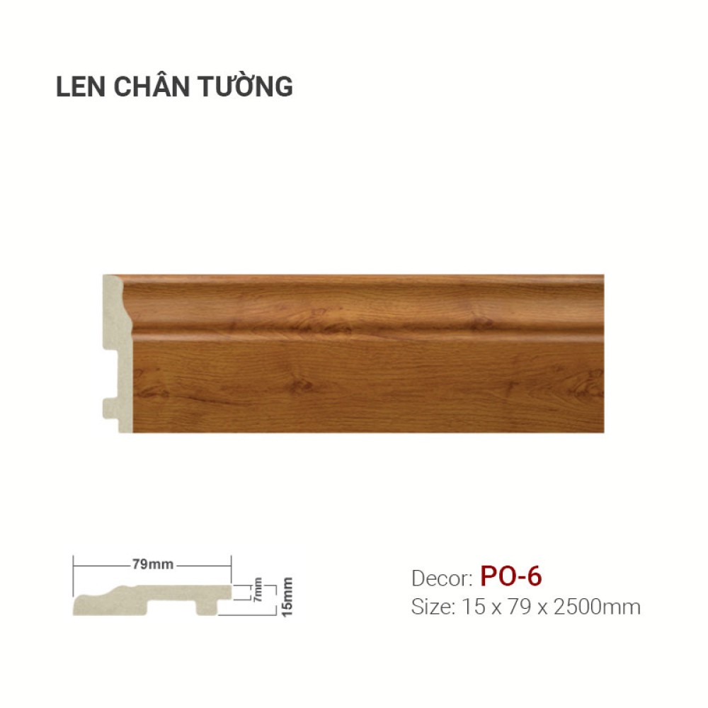 Len Tường Nhựa PO-6