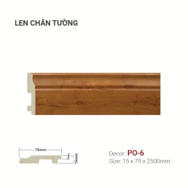Len Tường Nhựa PO-6 Len Tường Nhựa PO-6
