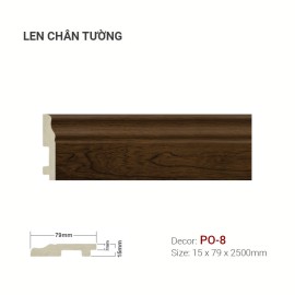 Len Tường Nhựa PO-8 Len Tường Nhựa PO-8