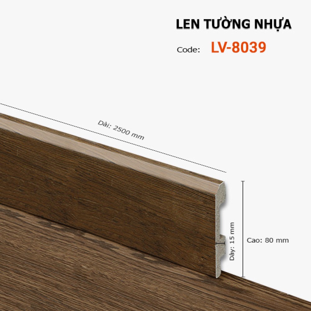 Len Tường nhựa LV 8039