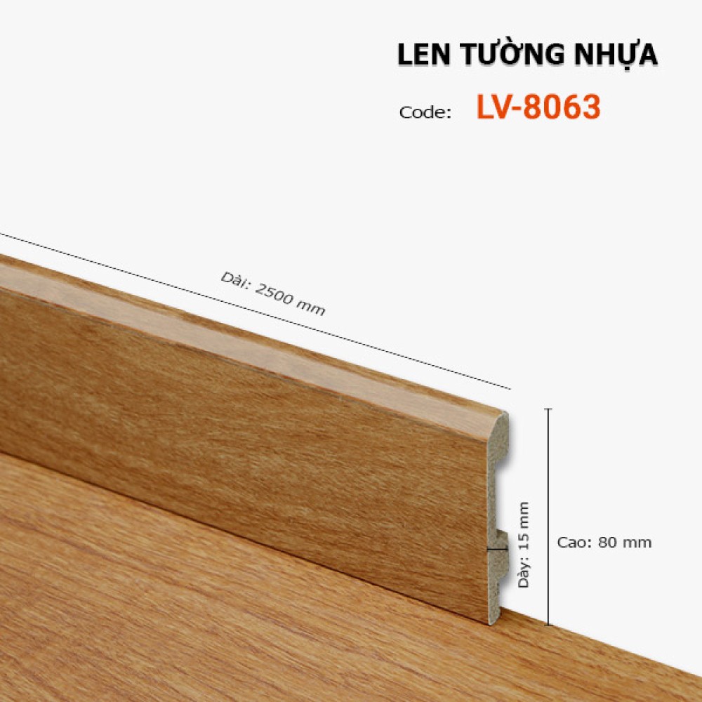 Len Tường nhựa LV 8063