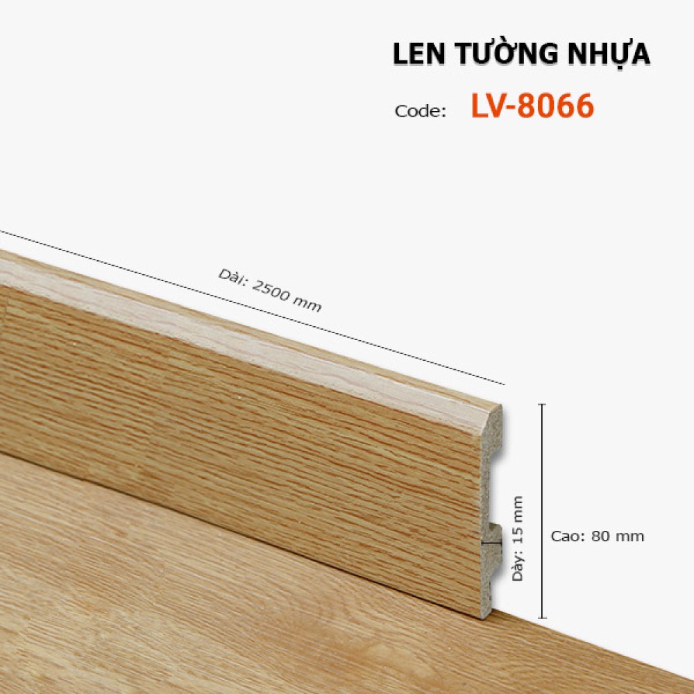 Len Tường Nhựa LV 8066