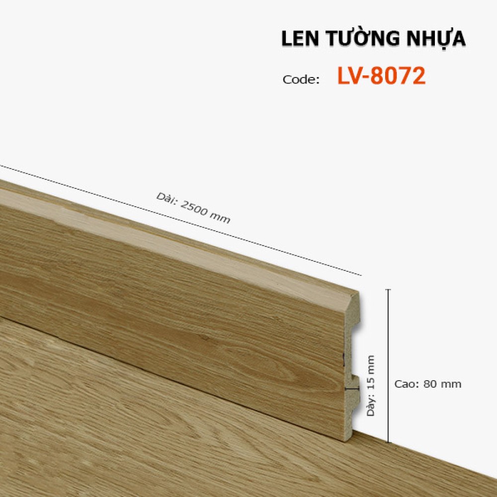 Len Tường Nhựa LV 8072