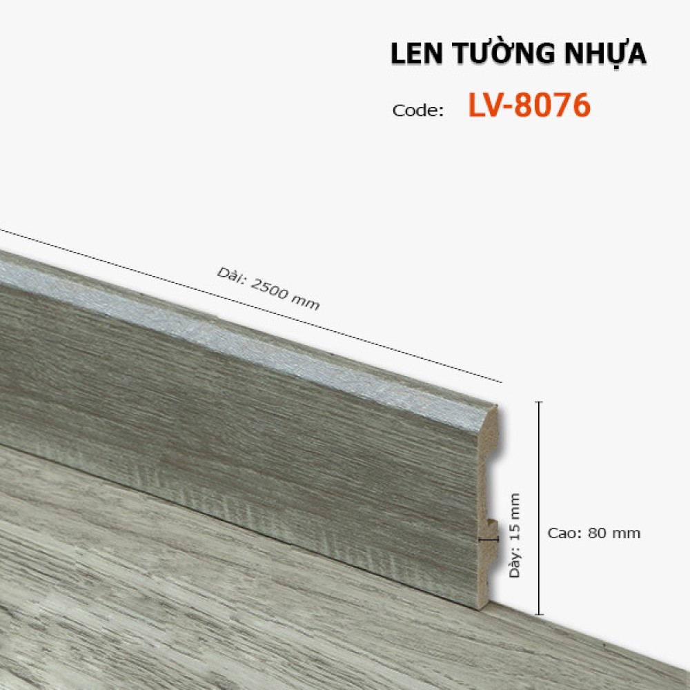 Len Tường nhựa LV 8076