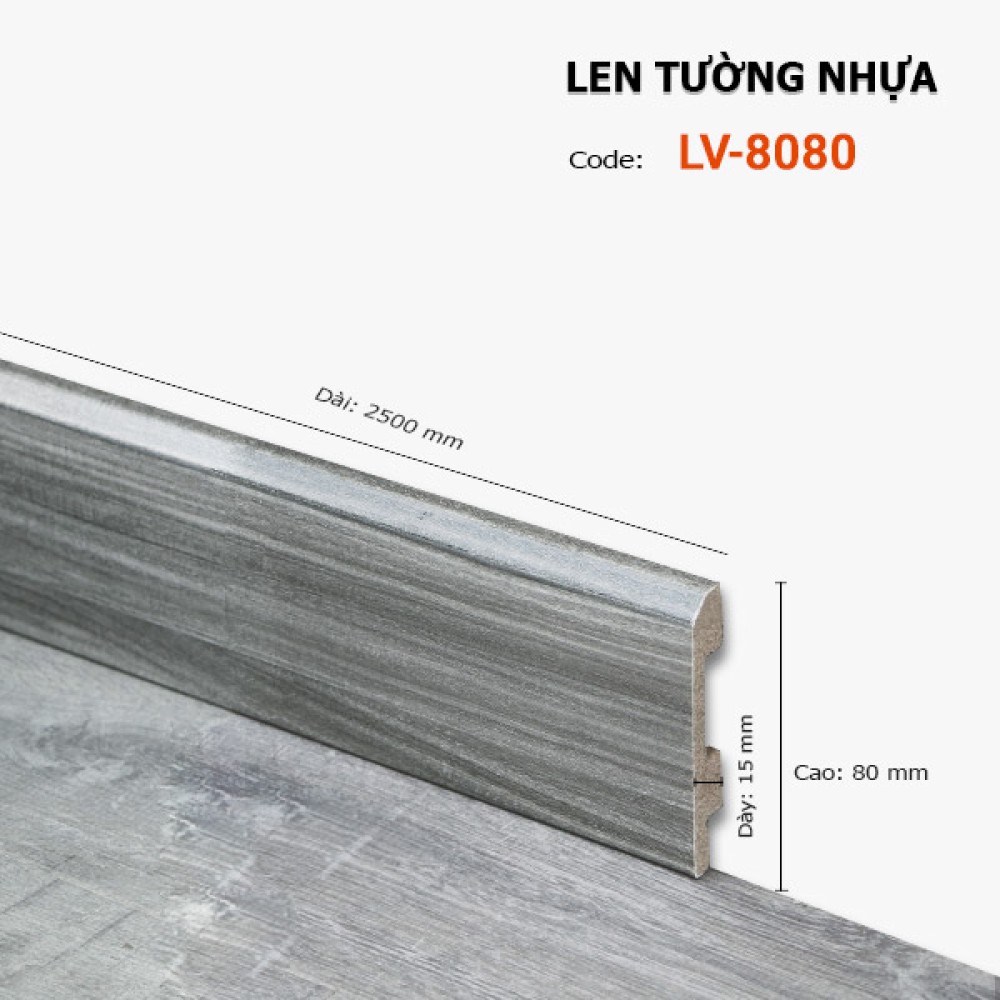 Len Tường nhựa LV 8080