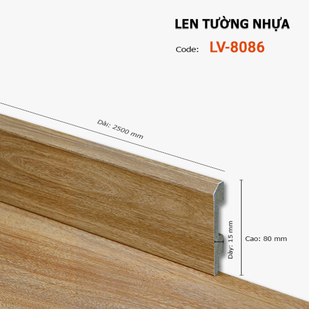 Len Tường Nhựa LV 8086