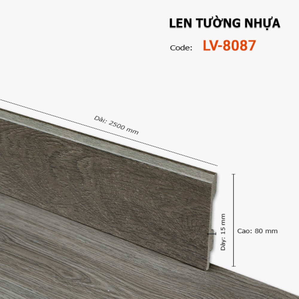 Len Tường Nhựa LV 8087