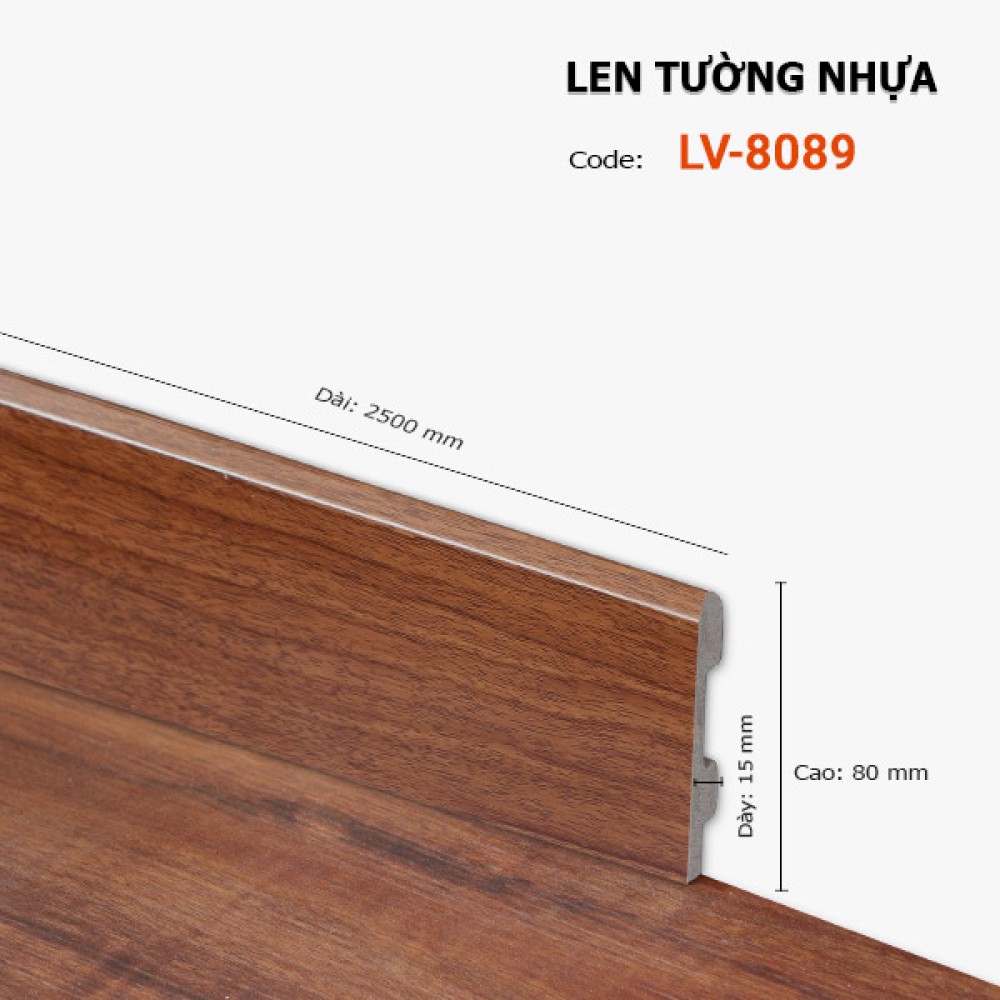 Len tường nhựa LV 8089