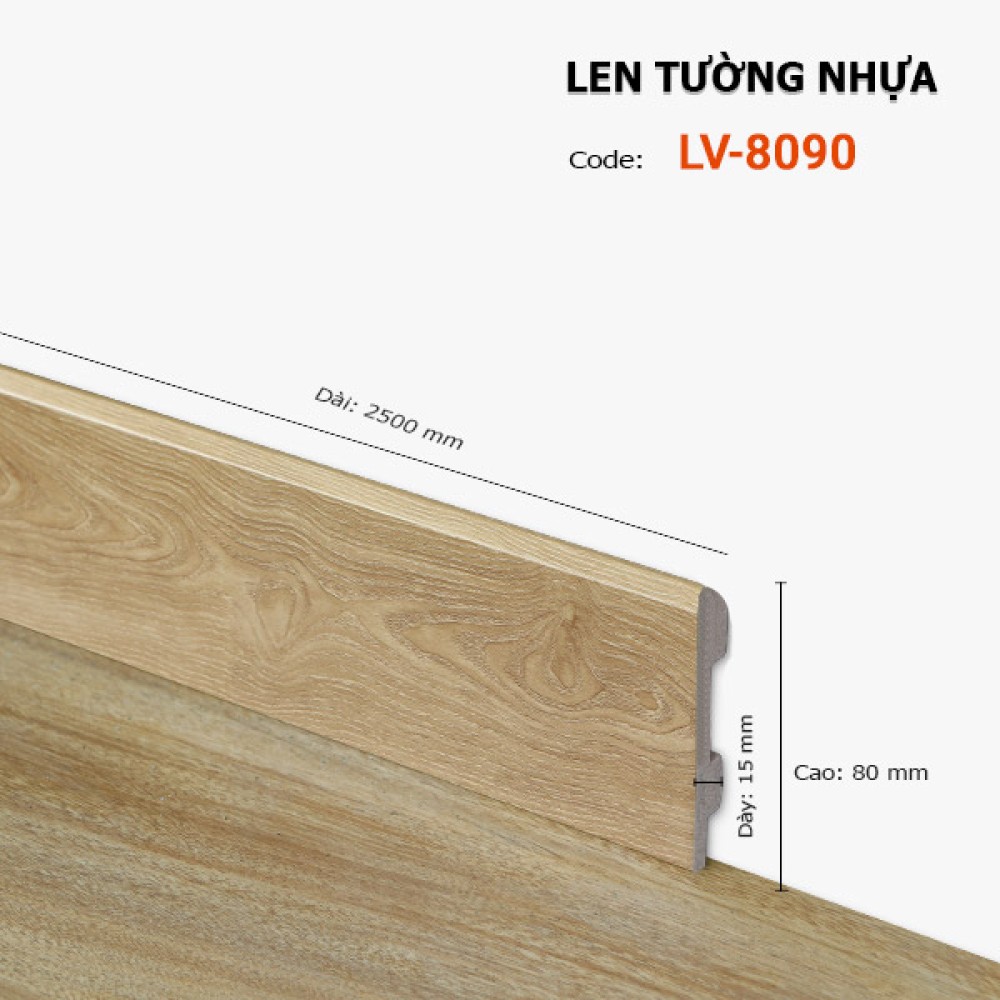 Len Tường Nhựa LV 8090