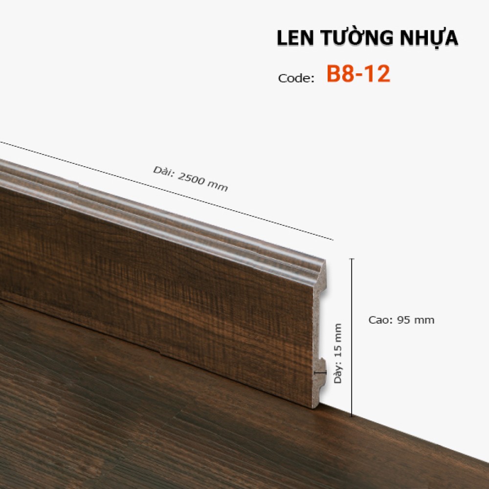 Len Tường nhựa B8-12