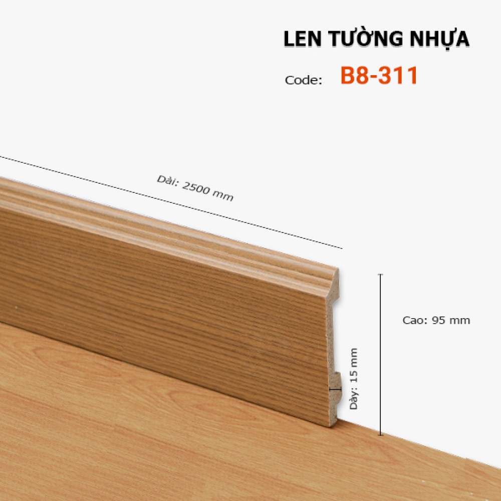 Len Tường nhựa B8-311