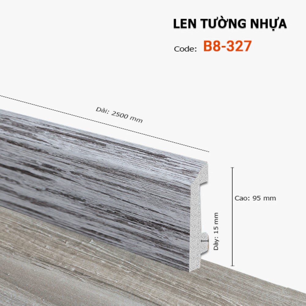 Len Tường nhựa B8-327