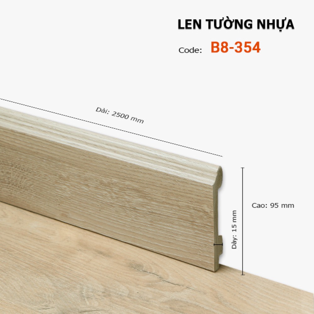 Len Tường nhựa B8-354