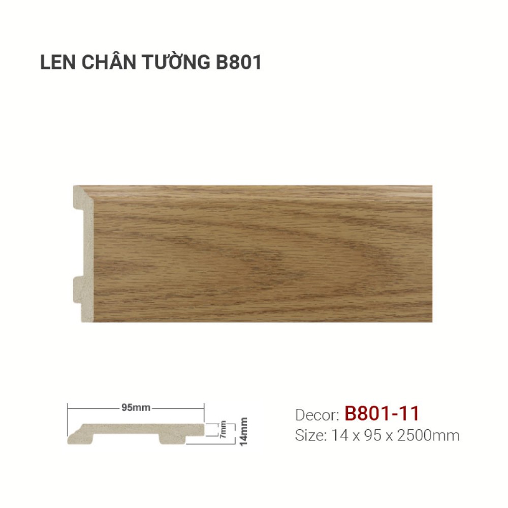 Len Tường Nhựa B801-11