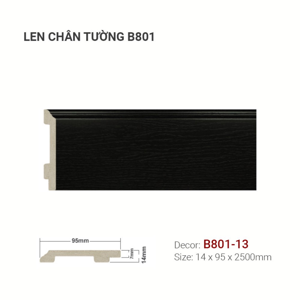 Len Tường Nhựa B801-13