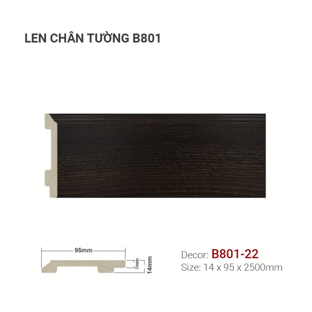 Len Tường Nhựa B801-22