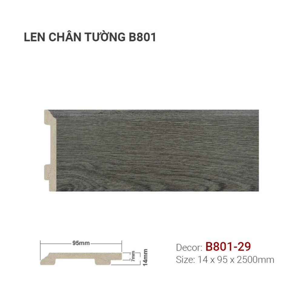 Len Tường Nhựa B801-29