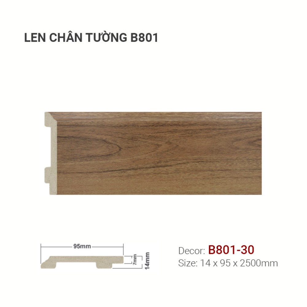 Len Tường Nhựa B801-30