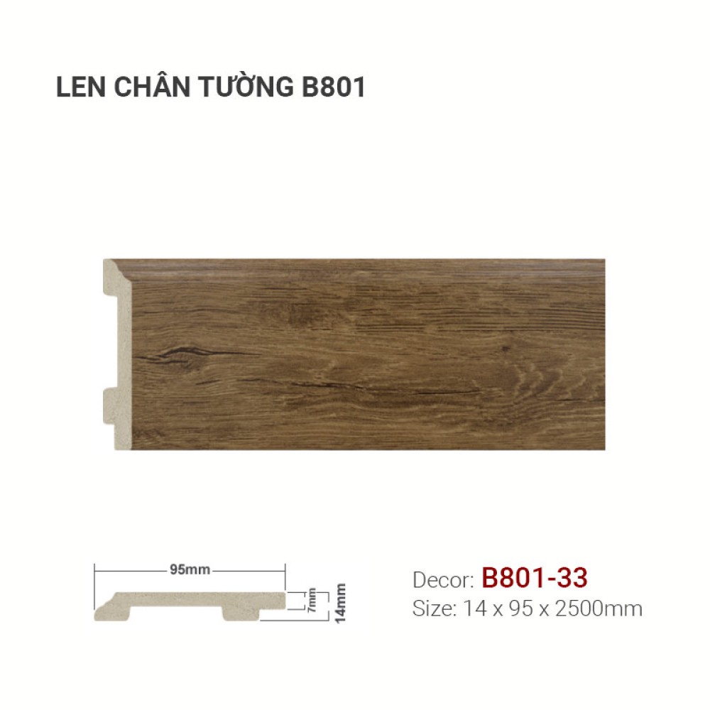 Len Tường Nhựa B801-33