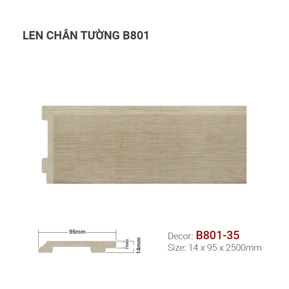 Len Tường Nhựa B801-35