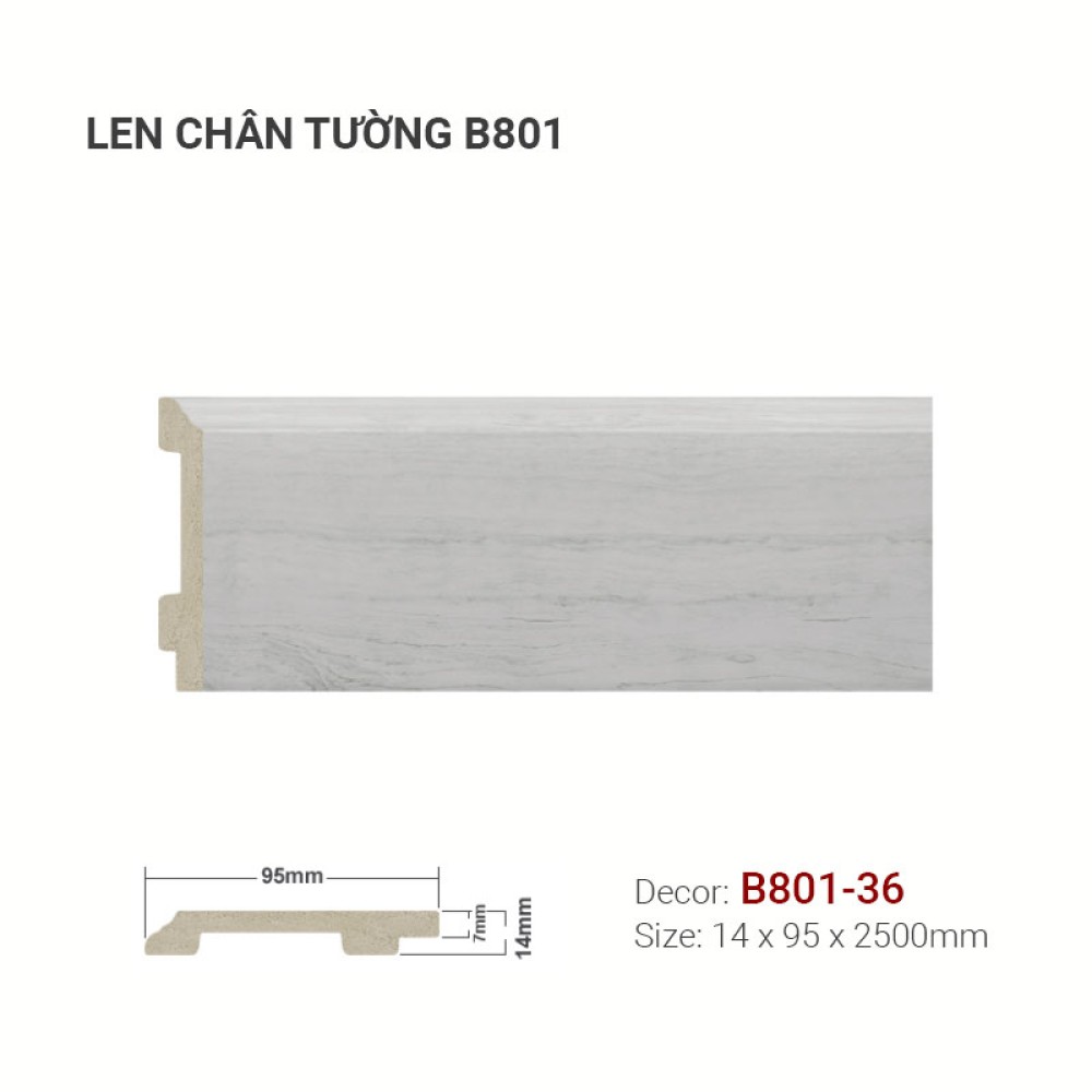 Len Tường Nhựa B801-36