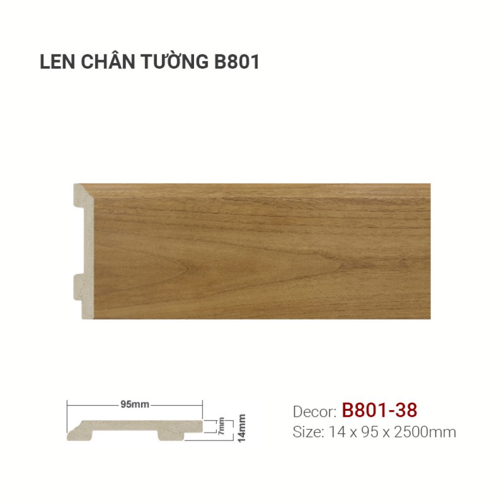 Len Tường Nhựa B801-38